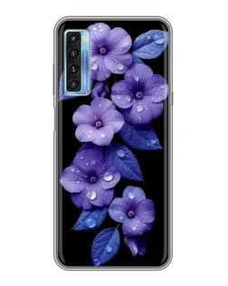 Чехол для TCL 20L с картинкой «Фиолетовые цветы с росою» Чехол для TCL 20L с картинкой «Фиолетовые цветы с росою»