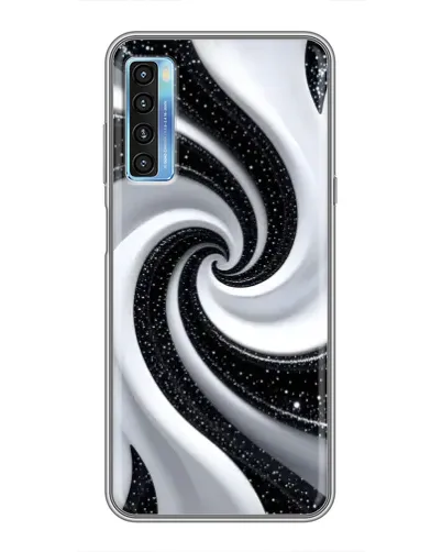 Чехол для TCL 20L с картинкой «Черно-белая спираль» Чехол для TCL 20L с картинкой «Черно-белая спираль»