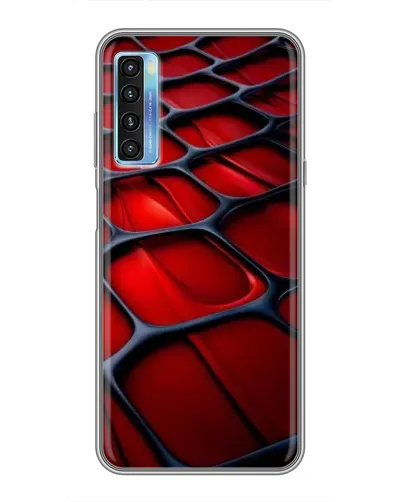 Чехол для TCL 20L с картинкой «Красная глянцевая сетка» Чехол для TCL 20L с картинкой «Красная глянцевая сетка»