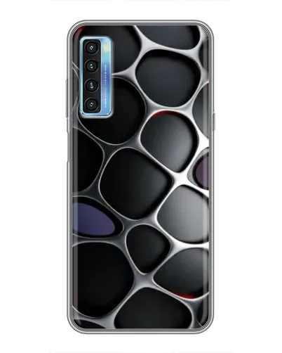 Чехол для TCL 20L с картинкой «Объемная темная решетка» Чехол для TCL 20L с картинкой «Объемная темная решетка»