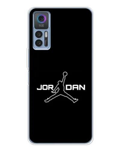 Чехол для TCL 30 Plus с картинкой «Nike Pink Swirl»