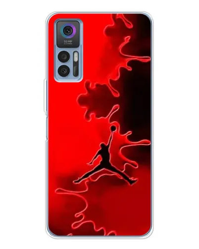 Чехол для TCL 30 Plus с картинкой «Jordan Red Smoke»