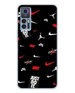 Чехол для TCL 30 Plus с картинкой «Nike Mix Pattern» Чехол для TCL 30 Plus с картинкой «Nike Mix Pattern»