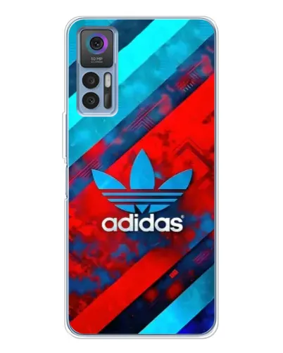 Чехол для TCL 30 Plus с картинкой «Абстракция Adidas»