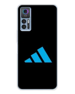 Чехол для TCL 30 Plus с картинкой «Adidas Cyan Logo»