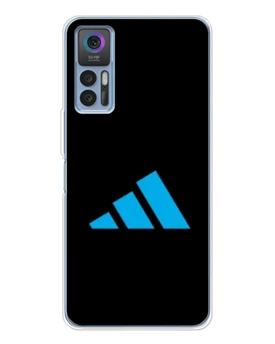 Чехол для TCL 30 Plus с картинкой «Adidas Cyan Logo»