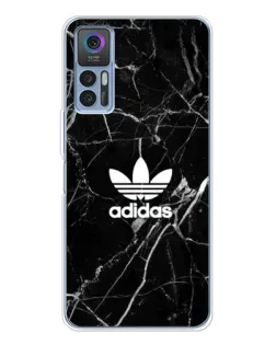 Чехол для TCL 30 Plus с картинкой «Белый мрамор Adidas»
