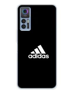 Чехол для TCL 30 Plus с картинкой «Черная классика Adidas»