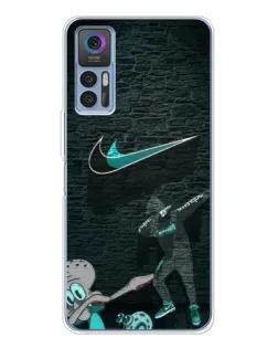 Чехол для TCL 30 Plus с картинкой «Спортивный арт Nike»