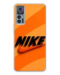 Чехол для TCL 30 Plus с картинкой «Оранжевый драйв Nike»