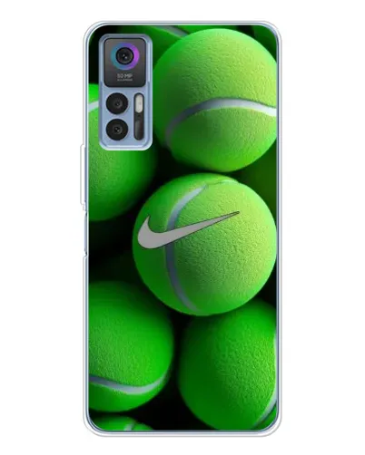 Чехол для TCL 30 Plus с картинкой «Теннисные мячи Найк»