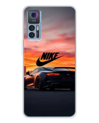 Чехол для TCL 30 Plus с картинкой «Nike и суперкар»