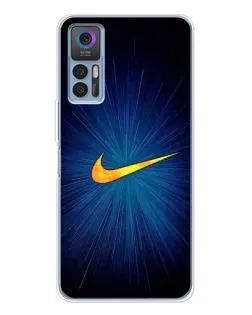 Чехол для TCL 30 Plus с картинкой «Синий пульс Nike» Чехол для TCL 30 Plus с картинкой «Синий пульс Nike»