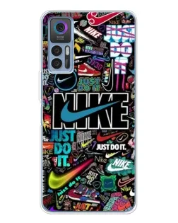 Чехол для TCL 30 Plus с картинкой «Яркий коллаж Nike» Чехол для TCL 30 Plus с картинкой «Яркий коллаж Nike»