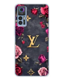 Чехол для TCL 30 Plus с картинкой «Цветочный Louis Vuitton»