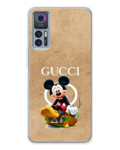 Чехол для TCL 30 Plus с картинкой «Микки Маус Gucci — крафт» Чехол для TCL 30 Plus с картинкой «Микки Маус Gucci — крафт»