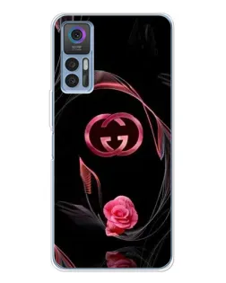 Чехол для TCL 30 Plus с картинкой «Gucci — неоновая роза»