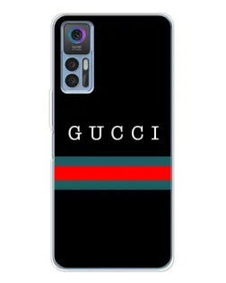 Чехол для TCL 30 Plus с картинкой «Gucci — красный пояс»