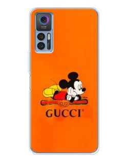 Чохол для TCL 30 Plus з картинкою «Міккі Маус Gucci — помаранч»