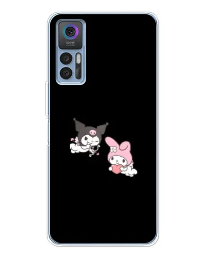 Чехол для TCL 30 Plus с картинкой «My Melody и Kuromi» Чехол для TCL 30 Plus с картинкой «My Melody и Kuromi»