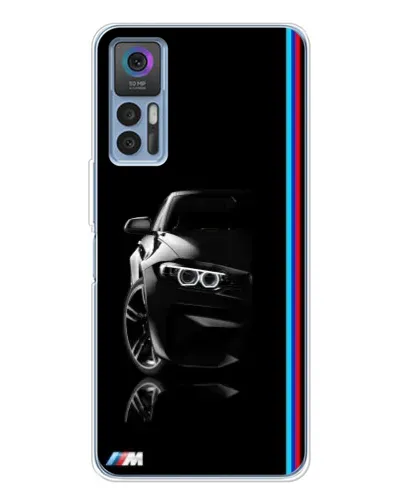 Чохол для TCL 30 Plus з картинкою «Силует BMW в темряві»