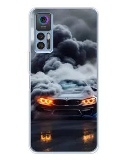 Чохол для TCL 30 Plus з картинкою «BMW у диму» Чохол для TCL 30 Plus з картинкою «BMW у диму»