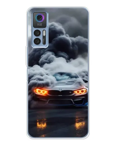 Чохол для TCL 30 Plus з картинкою «BMW у диму»