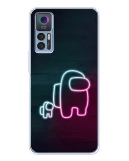 Чехол для TCL 30 Plus с картинкой «Among Us неон-арт» Чехол для TCL 30 Plus с картинкой «Among Us неон-арт»