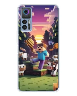 Чохол для TCL 30 Plus з картинкою «Стів на фермі»