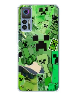 Чохол для TCL 30 Plus з картинкою «Кріпери Minecraft»