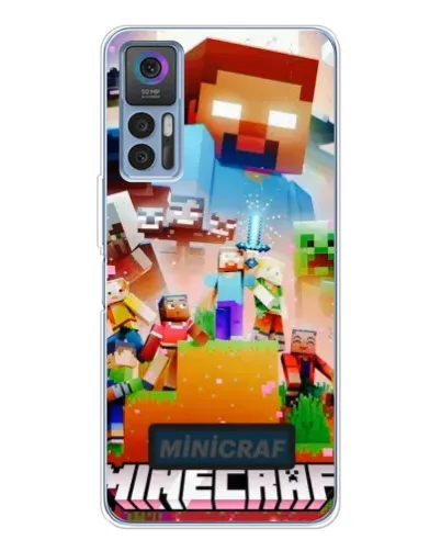 Чохол для TCL 30 Plus з картинкою «Minecraft герої гри» Чохол для TCL 30 Plus з картинкою «Minecraft герої гри»