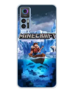Чохол для TCL 30 Plus з картинкою «Minecraft льодянийсвіт»
