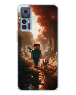 Чохол для TCL 30 Plus з картинкою «Стів у лісі»