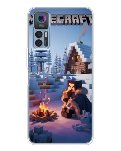 Чохол для TCL 30 Plus з картинкою «Зимовий Minecraft» Чохол для TCL 30 Plus з картинкою «Зимовий Minecraft»