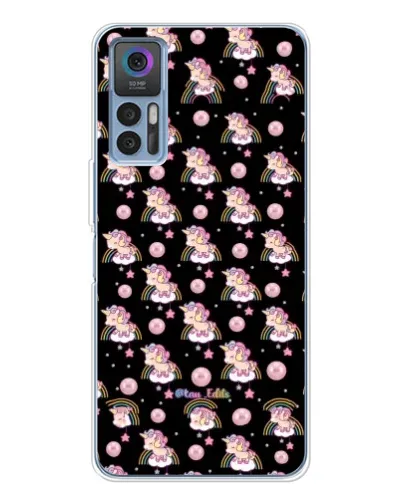 Чехол для TCL 30 Plus с картинкой «Magic Unicorn паттерн»