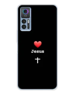 Чехол для TCL 30 Plus с картинкой «Сердце - Jesus» Чехол для TCL 30 Plus с картинкой «Сердце - Jesus»