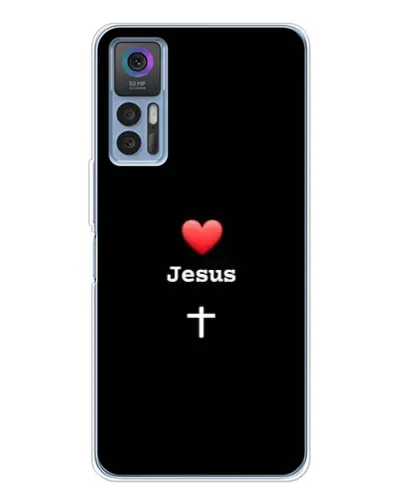 Чехол для TCL 30 Plus с картинкой «Сердце - Jesus» Чехол для TCL 30 Plus с картинкой «Сердце - Jesus»