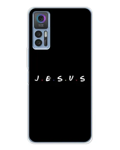 Чехол для TCL 30 Plus с картинкой «Точки веры J.E.S.U.S.» Чехол для TCL 30 Plus с картинкой «Точки веры J.E.S.U.S.»