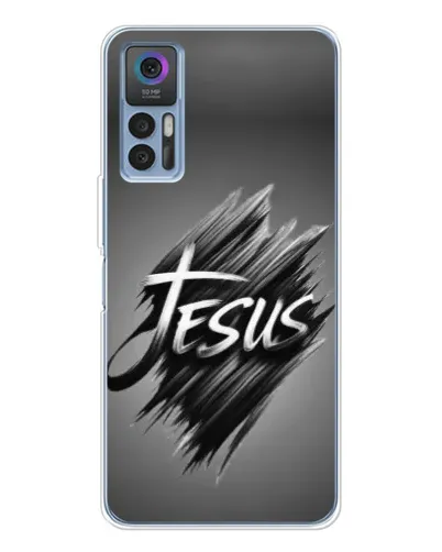 Чехол для TCL 30 Plus с картинкой «Надпись Jesus Graffiti» Чехол для TCL 30 Plus с картинкой «Надпись Jesus Graffiti»