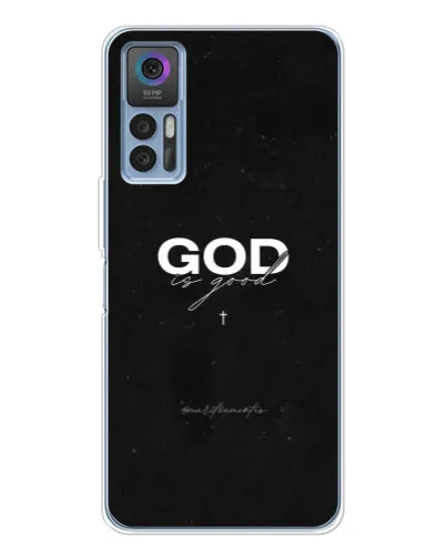 Чехол для TCL 30 Plus с картинкой «GOD — Бог над всем» Чехол для TCL 30 Plus с картинкой «GOD — Бог над всем»