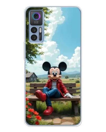 Чехол для TCL 30 Plus с картинкой «Микки на скамейке» Чехол для TCL 30 Plus с картинкой «Микки на скамейке»