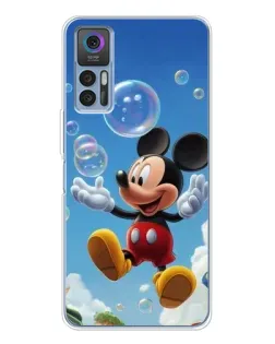 Чехол для TCL 30 Plus с картинкой «Mickey и мыльные пузыри»