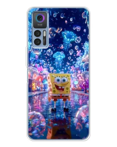 Чехол для TCL 30 Plus с картинкой «Неоновый океан»