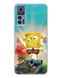 Чехол для TCL 30 Plus с картинкой «Спанч Боб победитель»