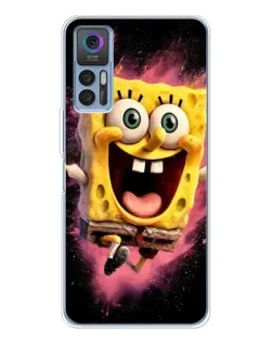 Чехол для TCL 30 Plus с картинкой «Взрывной Спанч Боб»
