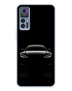 Чохол для TCL 30 Plus з картинкою «Силует Tesla Night» Чохол для TCL 30 Plus з картинкою «Силует Tesla Night»