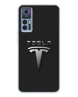 Чохол для TCL 30 Plus з картинкою «Сталевий логотип Tesla» Чохол для TCL 30 Plus з картинкою «Сталевий логотип Tesla»