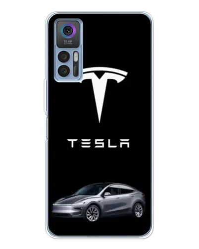 Чохол для TCL 30 Plus з картинкою «Tesla Model Y»