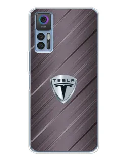 Чохол для TCL 30 Plus з картинкою «Металева текстура Tesla» Чохол для TCL 30 Plus з картинкою «Металева текстура Tesla»
