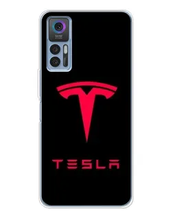Чохол для TCL 30 Plus з картинкою «Tesla Red Logo» Чохол для TCL 30 Plus з картинкою «Tesla Red Logo»